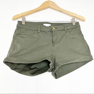 H&M Olive Green Women's Shorts
